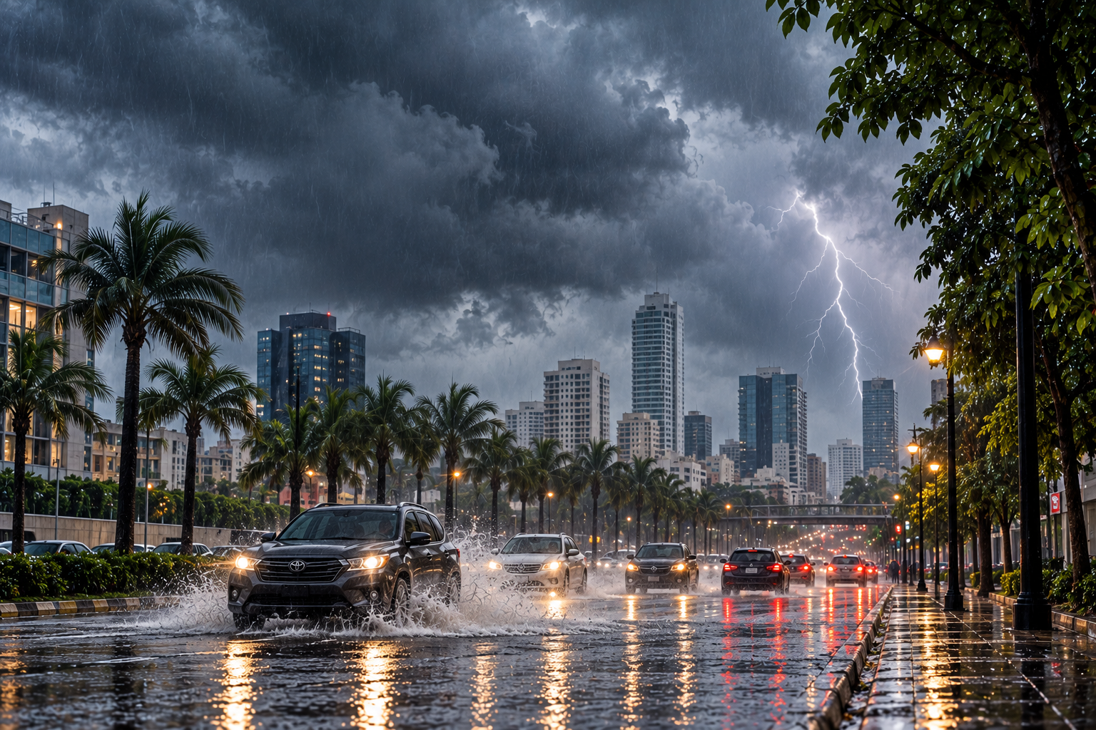 COE eleva a siete las provincias en alerta amarilla por fuertes lluvias; Distrito Nacional y Santo Domingo permanecen en verde